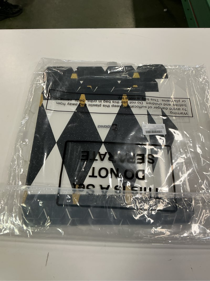 Condition photo showing New/Like New for Spiareal 3 Pcs Christmas Drum Cardboard Stand up Decor Large 18, 16, 14 Inches Paper Drums for Classic Nutcracker Drum Pattern Xmas Holiday Festival Decor (Black and White Series)