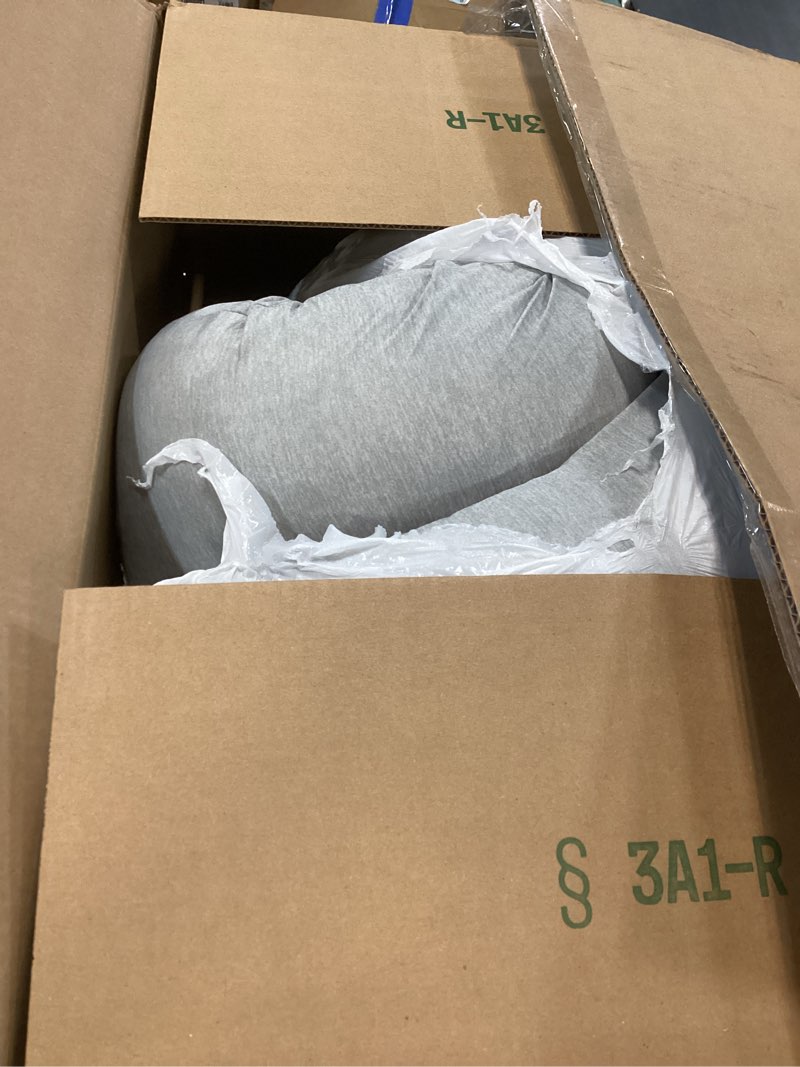 Condition photo showing Good Condition for momcozy pregnancy pillows with cooling cover, u-shaped full body maternity pillow for side sleepers 57 inch - support for back, hip, belly, legs for pregnant women grey- cooling fabric