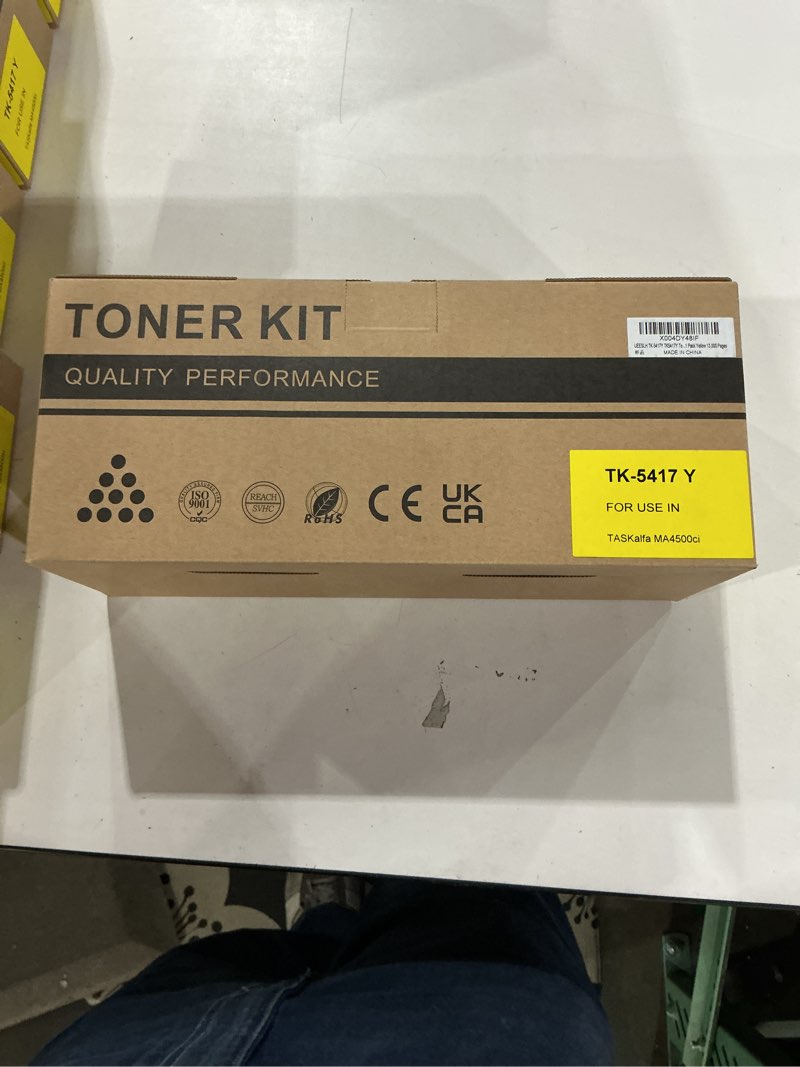Condition photo showing New/Like New for TK-5417Y TK5417Y Toner Cartridge Compatible for Kyocera TK-5417Y TK5417Y 1T02Z7AUS0 for TASKalfa MA4500ci / PA4500ci Printer 1 Pack Yellow 13,000 Pages