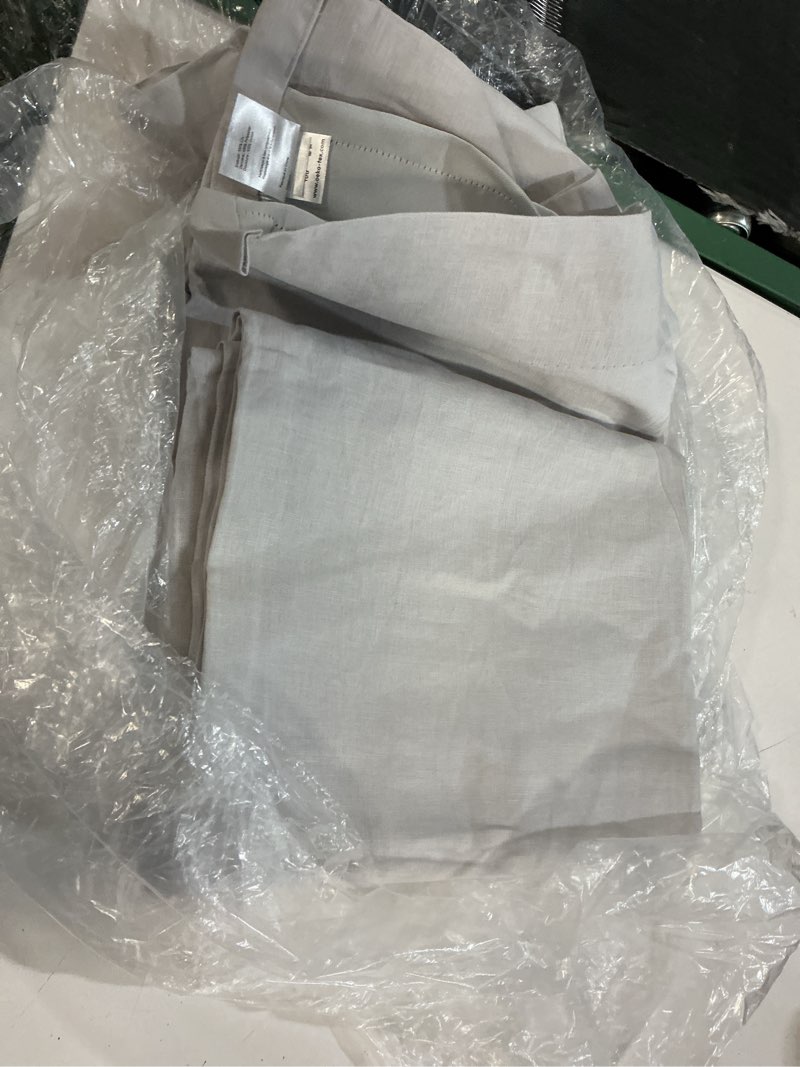 Condition photo showing Good Condition for (1 panel ) quince european linen true blackout curtain - single panel 48x84 color cloud