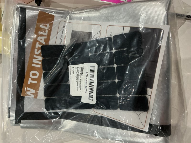 magnetic blackout window cover 40" x 58" portable blackout curtains for bedroom, temporary black out