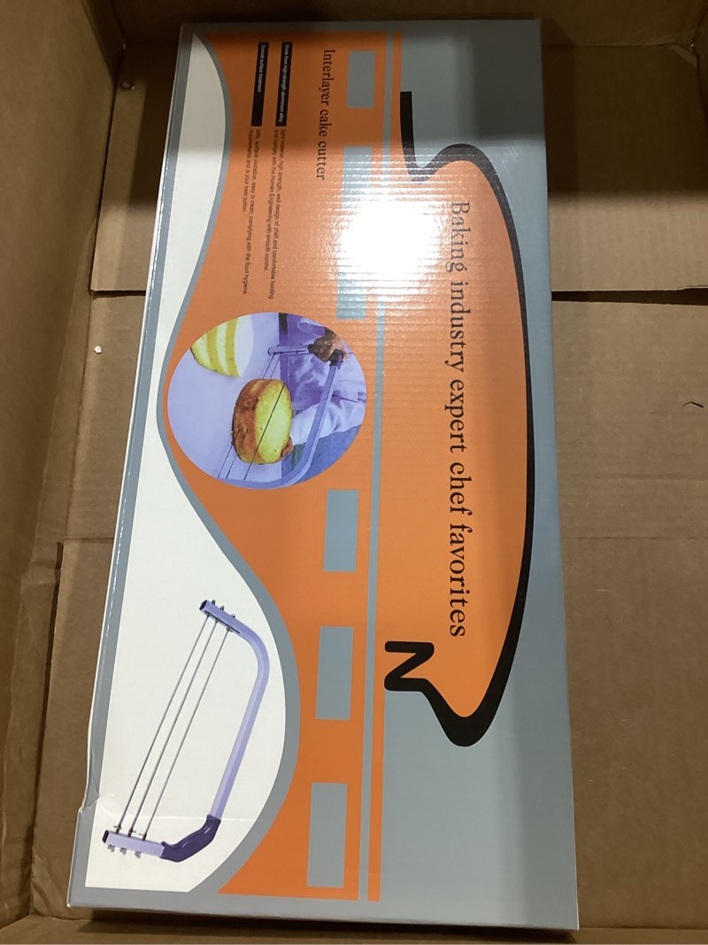 Condition photo showing Good Condition for professional cake cutter slicer leveler, commercial 4 layers adjustable stainless steel cakes slice, large bread cutter toast cutting saw, straight spatula baking level stratification birthday tools