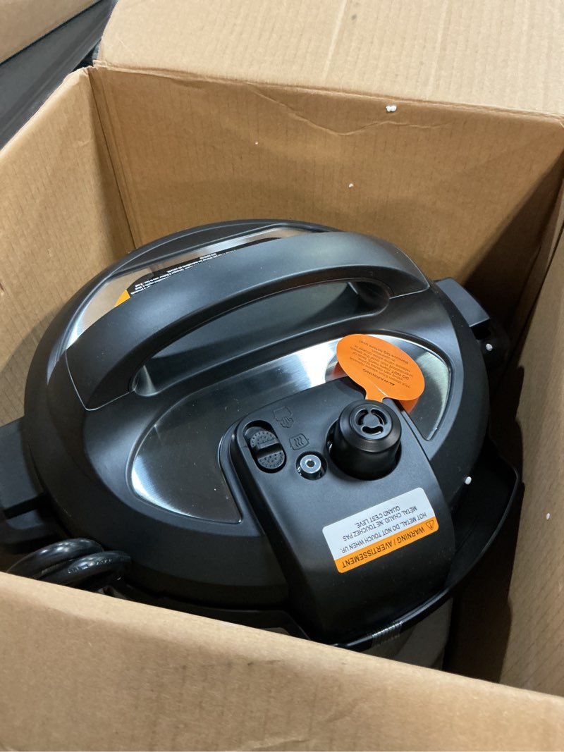 Condition photo showing As Is for Instant Pot Duo Plus 9-in-1 Multicooker, Pressure Cooker, Slow Cook, Rice Maker, Steamer, Sauté, Yogurt, Warmer & Sterilizer, Includes App With Over 800 Recipes, Stainless Steel, 6 Quarts