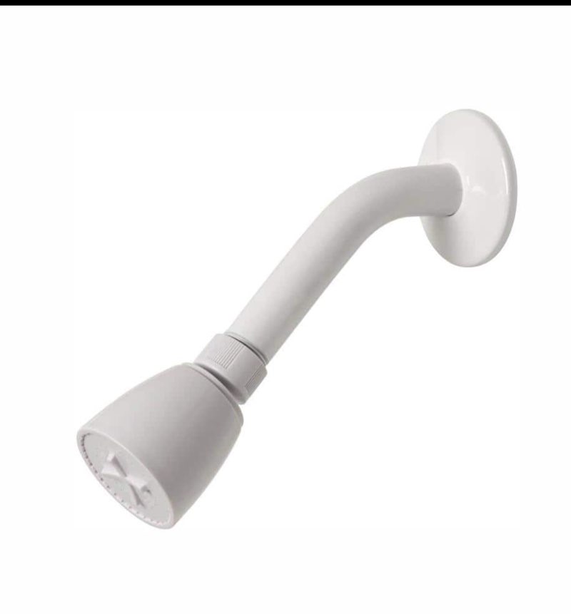  1-Spray Patterns 2 in. Single Wall Mount Fixed Shower Head in White pack of 20 