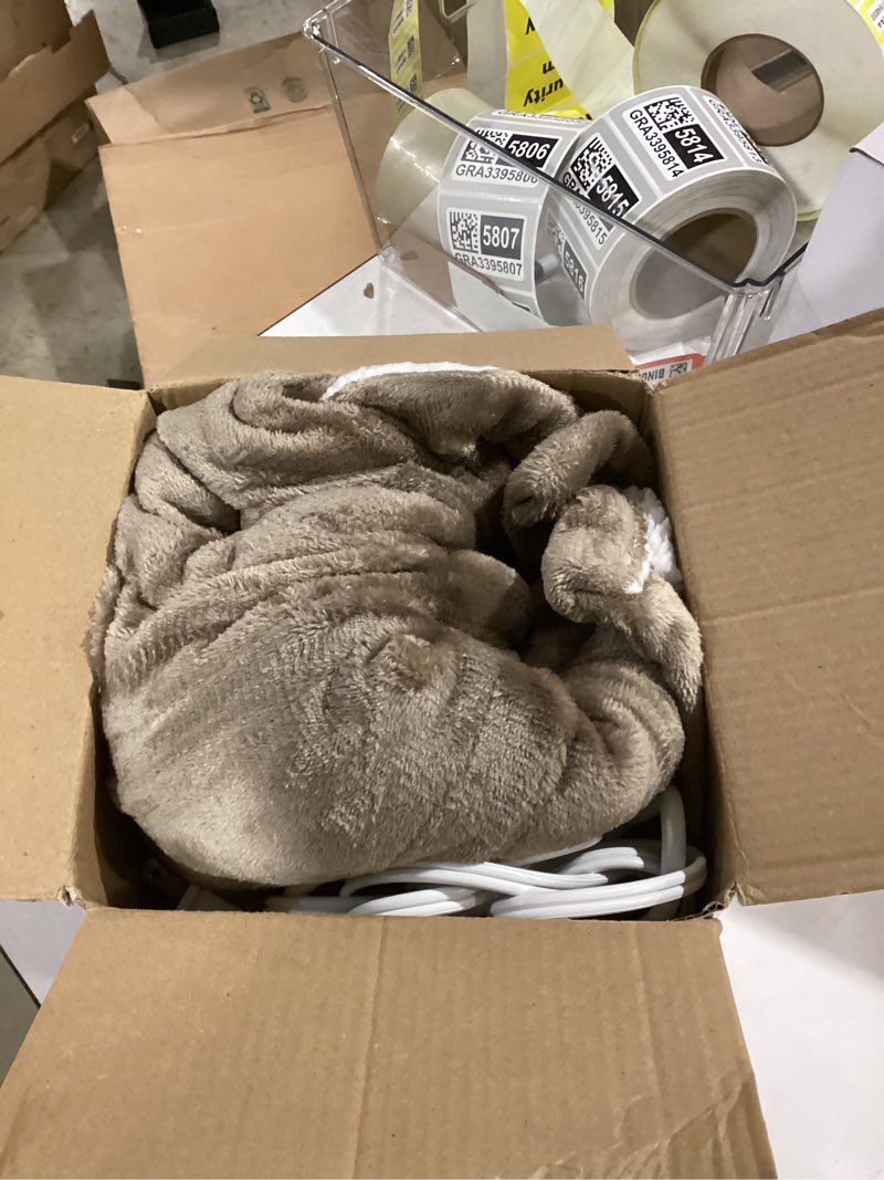 Electric Blanket Heated Throw, Soft Flannel 50"x60" Heating Blanket with 8 Hours Auto Off 10 Fast He