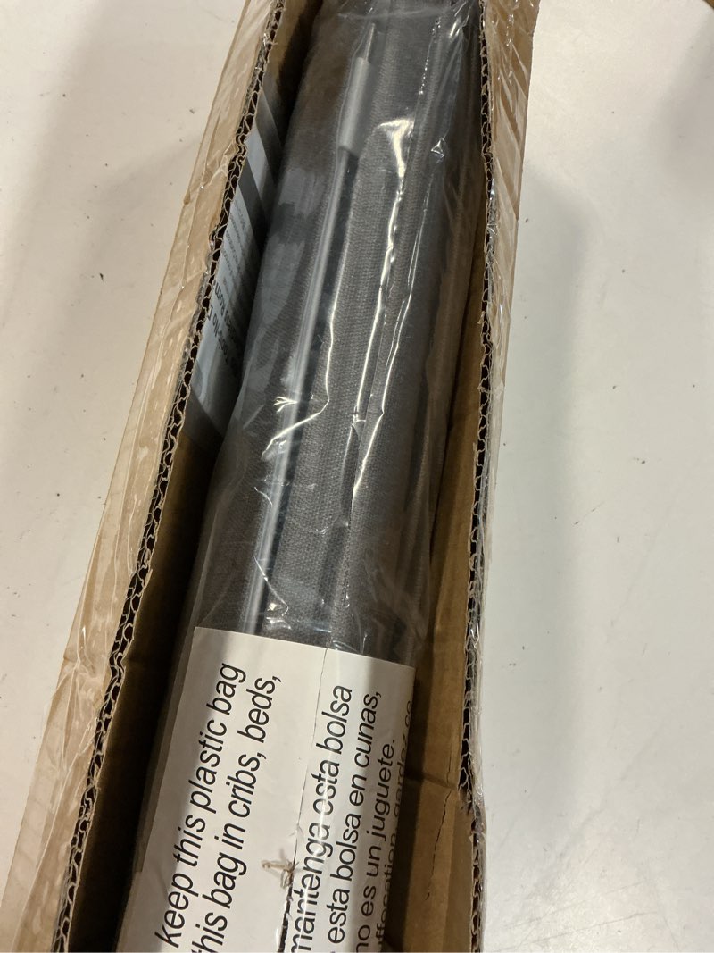 Condition photo showing New/Like New for 100% blackout no tools no drill cordless roman shades for windows, size 29 3/4" w × 60" h (for windows 30" w × 60" h) blackout - grey blackout - grey 30" w × 60" h