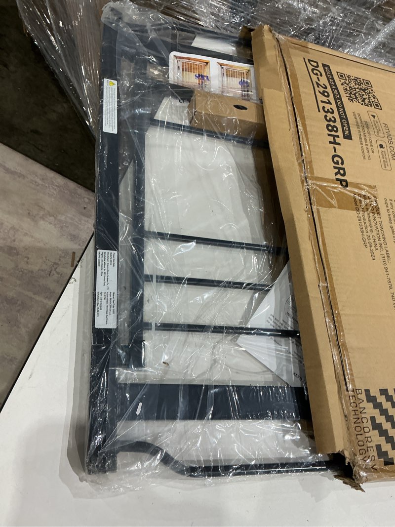 Condition photo showing Good Condition for balancefrom easy walk-thru safety gate for doorways and stairways with auto-close/hold-open features
