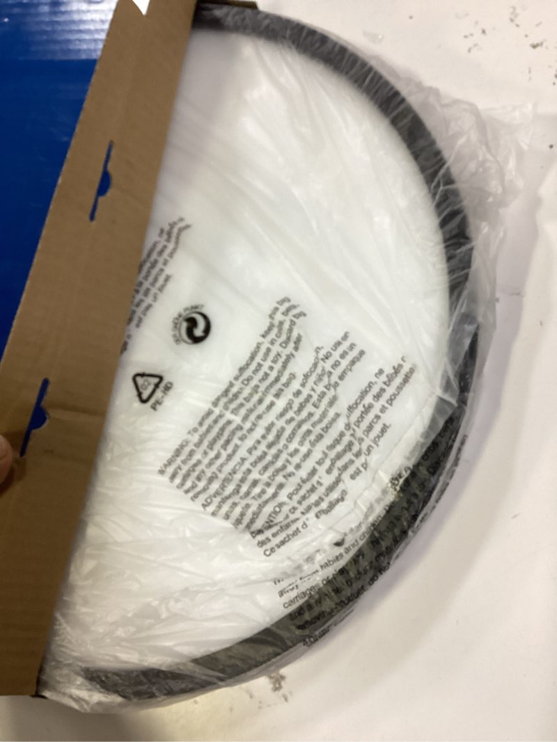 Condition photo showing Good Condition for project source with night light 13-in matte black indoor 1 -light led flush mount light with plastic