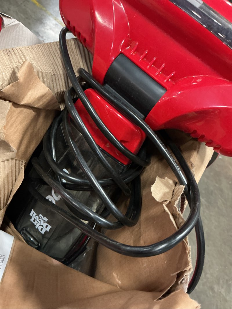 Condition photo showing As Is for vibe 3-in-1 bagless lightweight corded stick vacuum cleaner