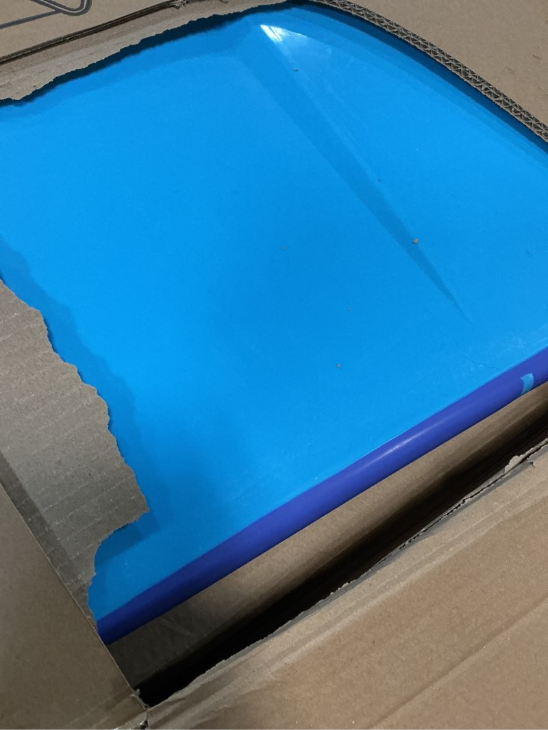Condition photo showing As Is for w weylan tec large foldable bath tub bathtub for toddler children twins petite adult blue large (pack of 1) blue no lid