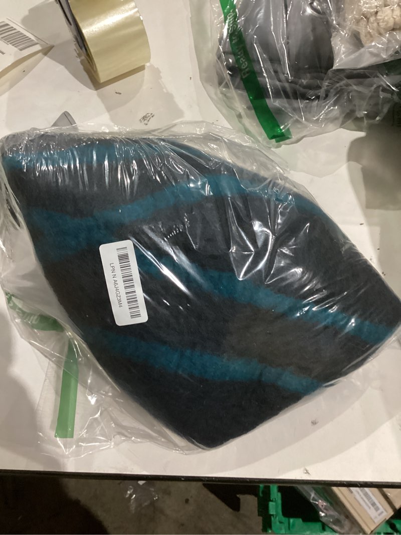 Condition photo showing New/Like New for MEOWFIA Cat Cave – Premium Felt Cat Bed for Indoor Cats, Handmade 100% Merino Wool, Cat (Medium, Black Aqua) Medium Black Aqua