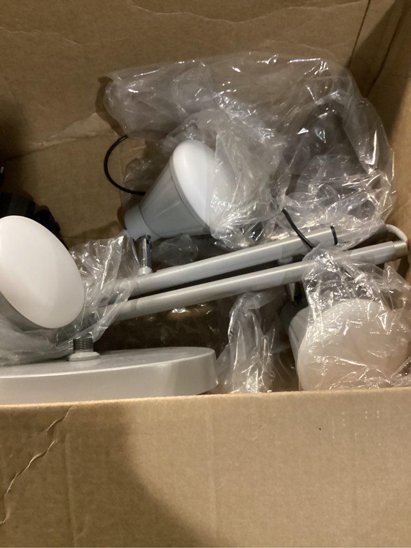 Condition photo showing As Is for modern multi-head floor lamp 