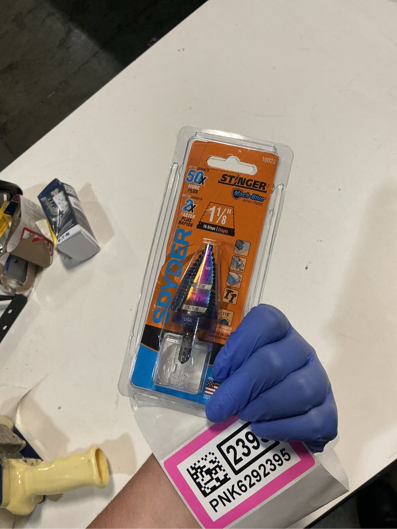 Condition photo showing New/Like New for spyder mach-blue 1/4-in 16-step drill bit (3/16-in to 1-1/8-in)