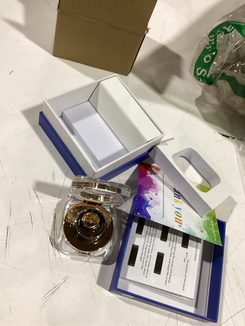 Condition photo showing Good Condition for smart ring for women & men with display, health ring with heart rate, sleep monitor, ip68 waterproof fitness ring, fitness tracker ring, no app fee for iphone & android (silver, 11#) silver 11#