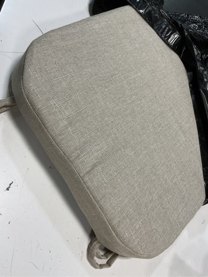 Condition photo showing Good Condition for chair cushions for dining chairs, 1.5 inch thick memory foam kitchen chair pads, 17" × 16.5" large non-slip seat cushion with ties and removable cover,brown,1 pack
