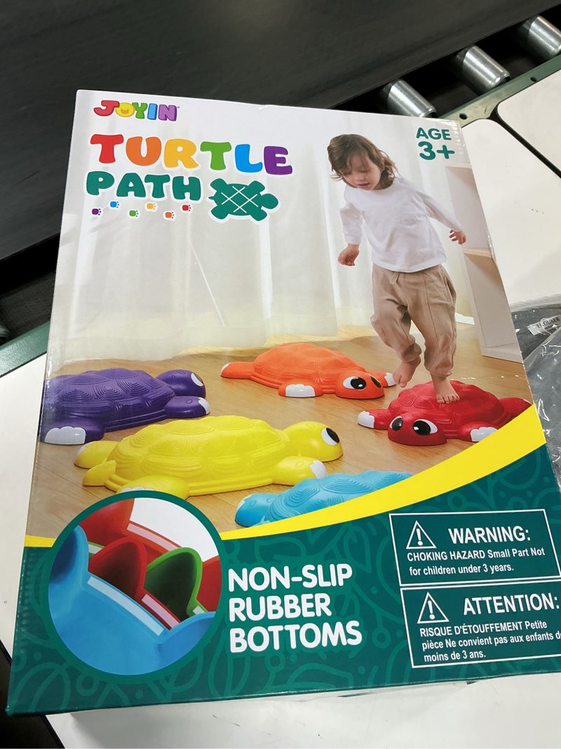 Condition photo showing New/Like New for JOYIN Turtle Balance Stepping Stones, 6 Pcs Kids Turtle Jumping Stones Steps Stones Up to 265 Ibs, Toddler Obstacle Course Coordination Game Toys for Ages 3 Years and UP Indoor or Outdoor Play