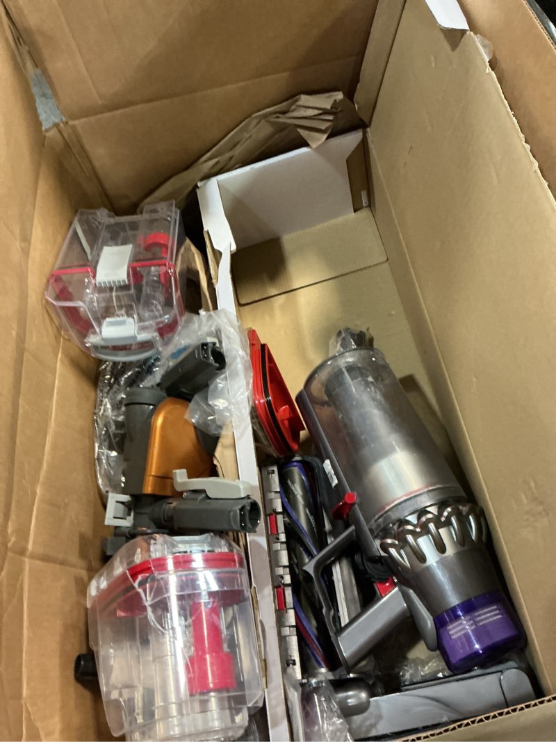 Condition photo showing As Is for Dyson Outsize Cordless Vacuum Cleaner, Nickel/Red, Extra Large