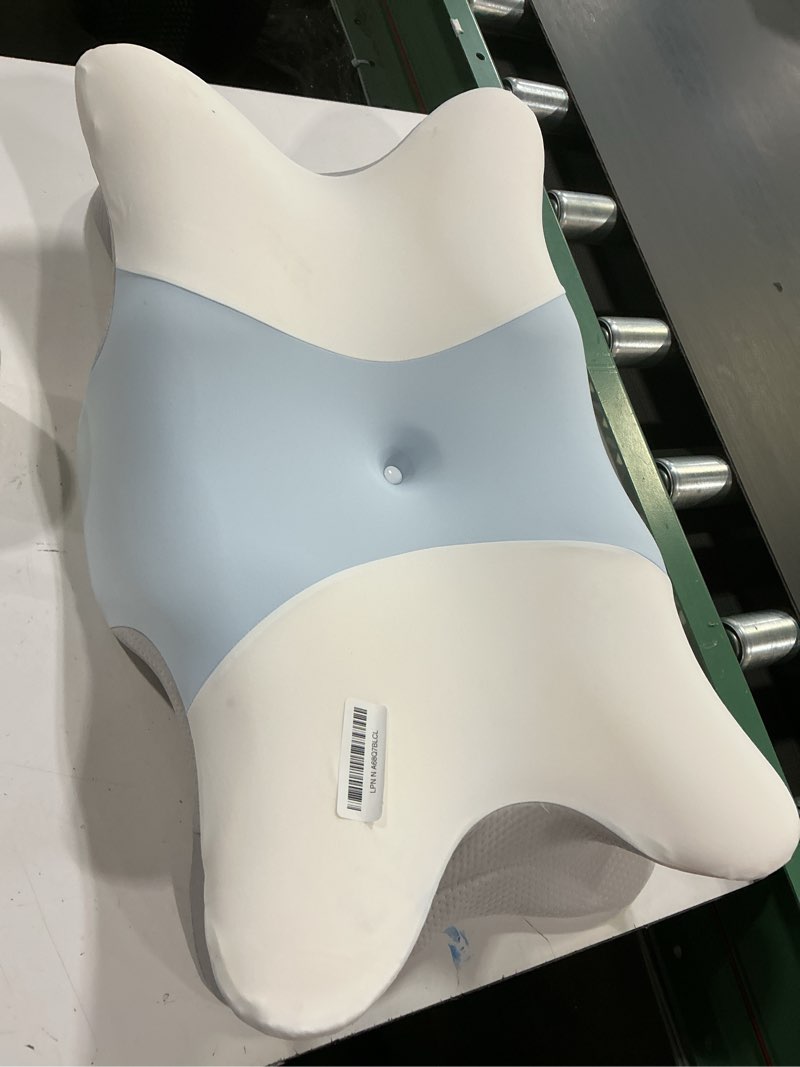 Condition photo showing As Is for Cervical Pillow for Neck and Shoulder Pain Relief - Ergonomic Neck Pillow for Sleeping, Contour Memory Foam Pillows Side Sleeper Pillow for Neck Support, Bed Pillow for Side Back Stomach Sleepers