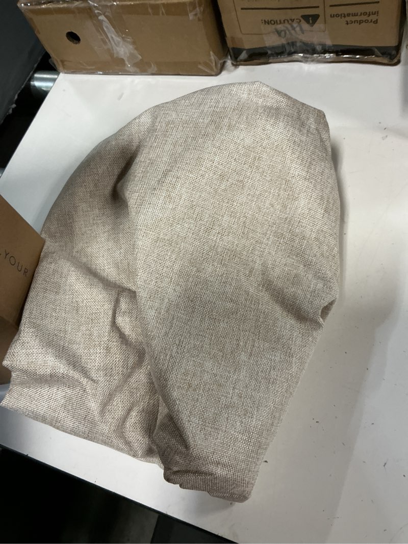 Condition photo showing Good Condition for miulee 100% blackout linen curtains for bedroom 96 inches long, thermal insulated room darkening black out drapes for living room, back tab rod pocket, 2 panels set, 40 wide x 96 length, linen linen 40\"w x 96\"l only 1 panel)