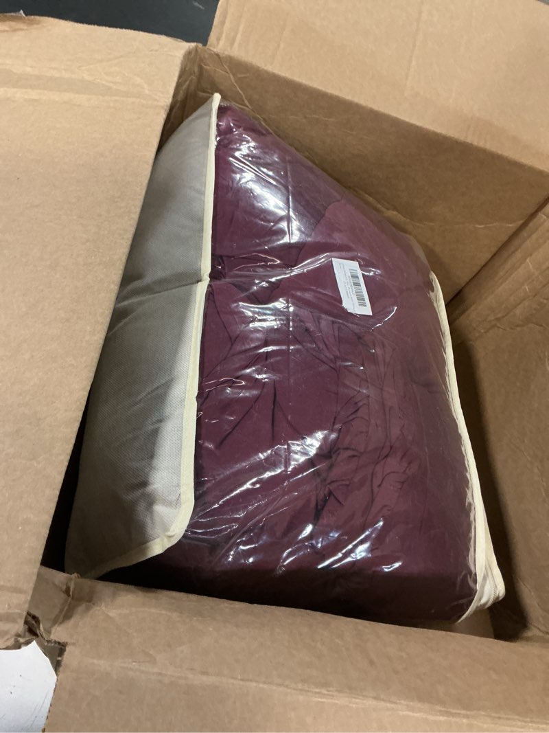 Condition photo showing Good Condition for 6 pack burgundy spandex tablecloth for 6 foot rectangle tables, wrinkle free fitted table cloth cover 6ft maroon stretchy tablecloths with skirt for parties weddings birthday banquet baby shower burgundy 6ft(6pack)
