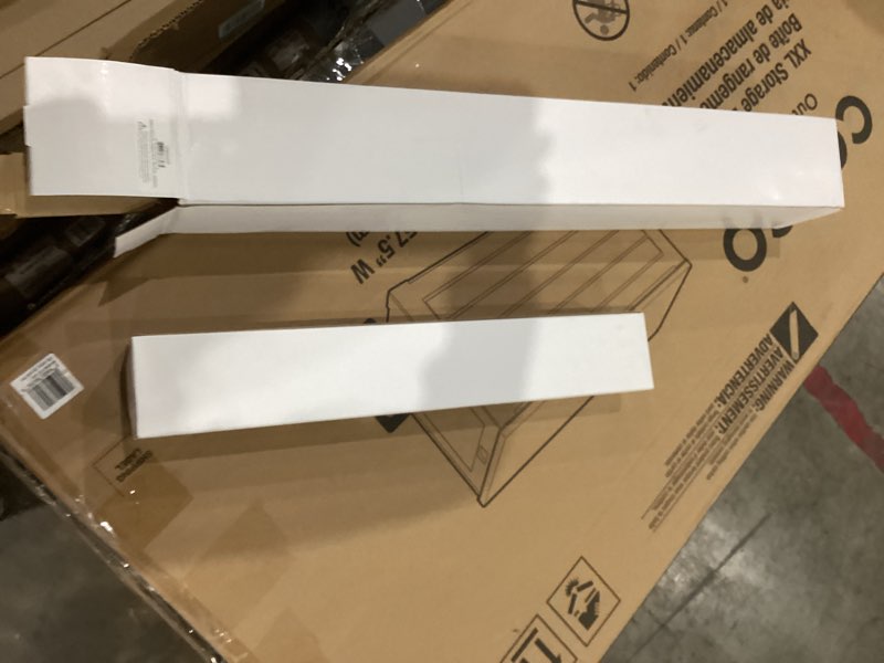 Incomplete, base only. Kingston Brass KVPB3022M87 Edwardian 30\" Console Sink with Brass Legs (8-Inch, 3 Hole), Marble White