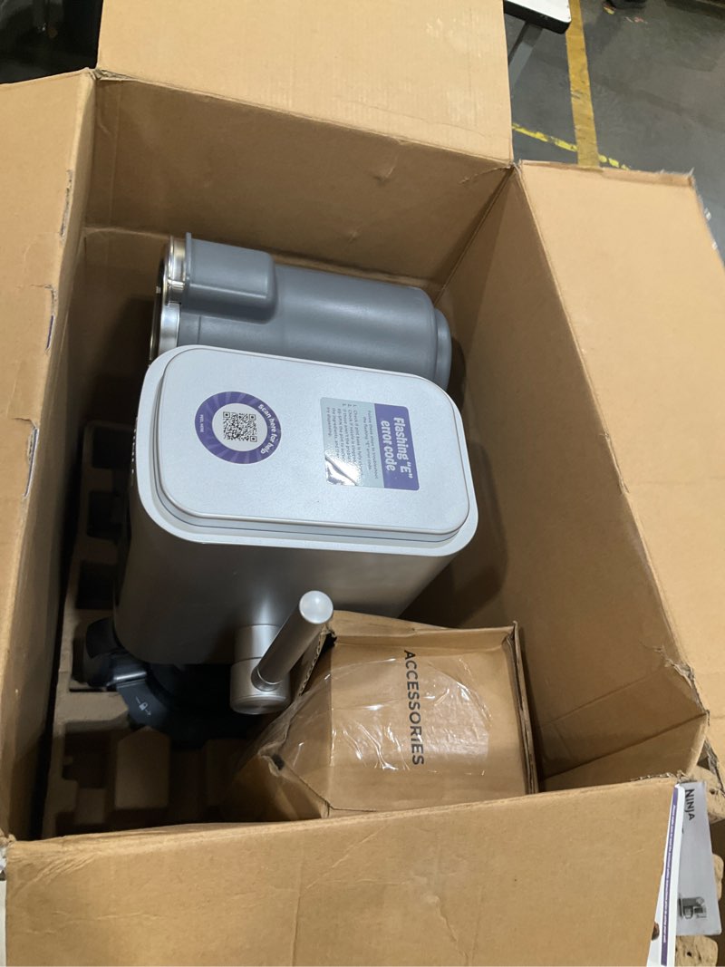 Condition photo showing Good Condition for ninja creami scoop & swirl ice cream maker, soft serve desserts, sorbet, milkshakes, frozen yogurt and more, 13-in-1 programs, includes handle and two 16 oz 2-in-1 pints, nc701 creami swirl ice cream maker