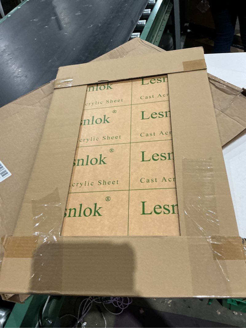 Condition photo showing Good Condition for lesnlok matte white acrylic sheets 1/8 inch thick 3mm 2 pieces 20 x 30 frosting plexiglass sheet,suitable for painting, handicrafts, diy display projects (2, matte white, 20 x 30 x 1/8) 20 x 30 x 1/8 matte opaque white 2