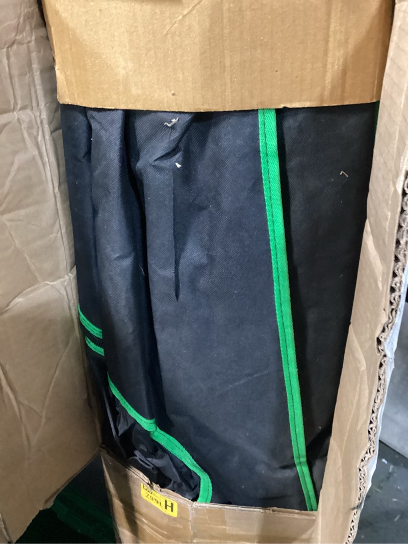 Condition photo showing As Is for MELONFARM 57"x57"x80'' Grow Tent, High Reflective 600D Diamond Mylar Canvas with Observation Window and Floor Tray for Hydroponic Indoor Plant Growing