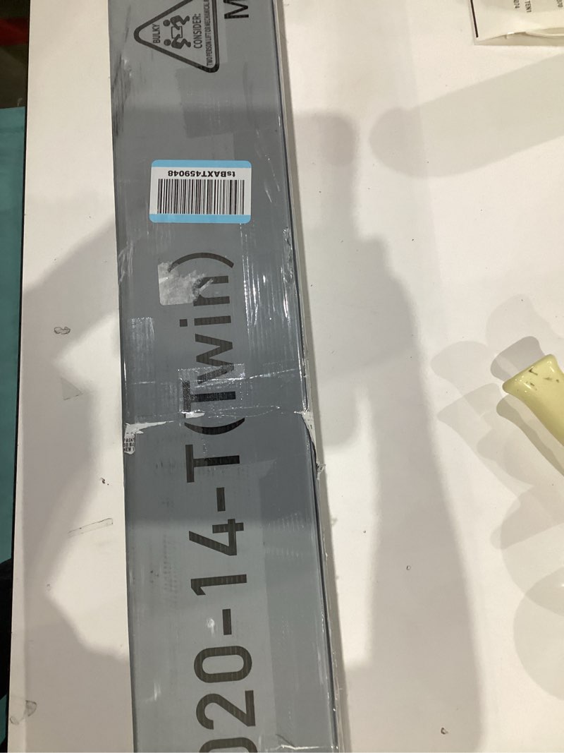 Condition photo showing New/Like New for NEW JETO Metal Bed Frame,Twin Size Bed Frame with Storage Space,Heavy Duty Sturdy Mattress Foundatio