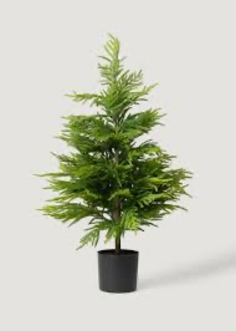 Fake pine tree in a pot 3pcs