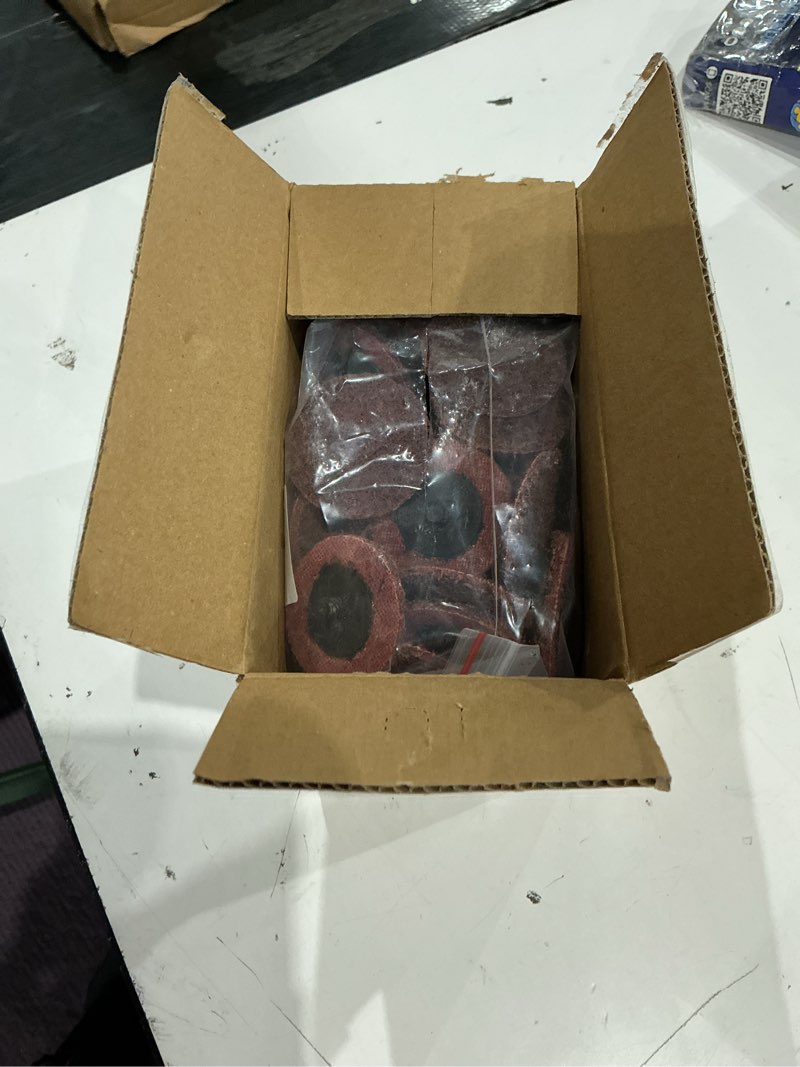 Condition photo showing Good Condition for kimllier 50pcs 2 inch maroon quick change surface prep conditioning discs | r-type medium disc, for cleaning, finishing and deburring on metals
