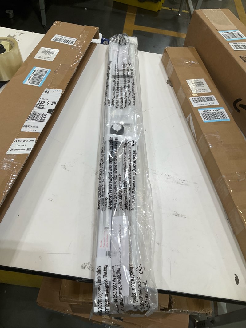 Condition photo showing Good Condition for lazblinds no tools no drill 1" vinyl mini blinds, cordless blinds for windows, light filtering horizontal window blinds & shades, 31" w x 64" h, white cordless-white 31" w x 64" h