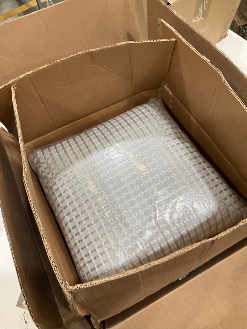 Condition photo showing Good Condition for royale linens 16 x 16 pillow insert - down alternative throw pillows insert - square pillow pack of 1 - bed & couch pillows - inner cushion for bed, cushion for living room - shams stuffer gingko 16x16 inch