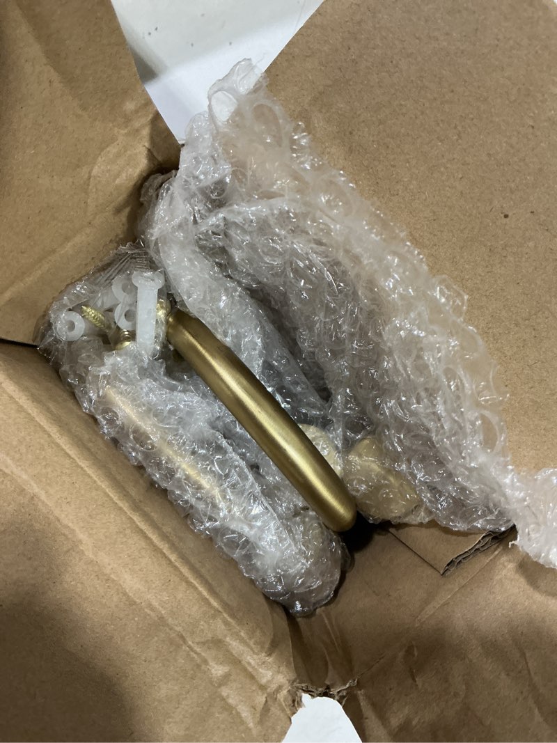 Condition photo showing Good Condition for Premium Curtain Holdback, Quality Metal Decorative Curtain Holdbacks with Zinc Alloy Cap Finials,Rust-Proof, Set of 2 Window Curtain Holdbacks,Warm Gold 2pcs-warm Gold