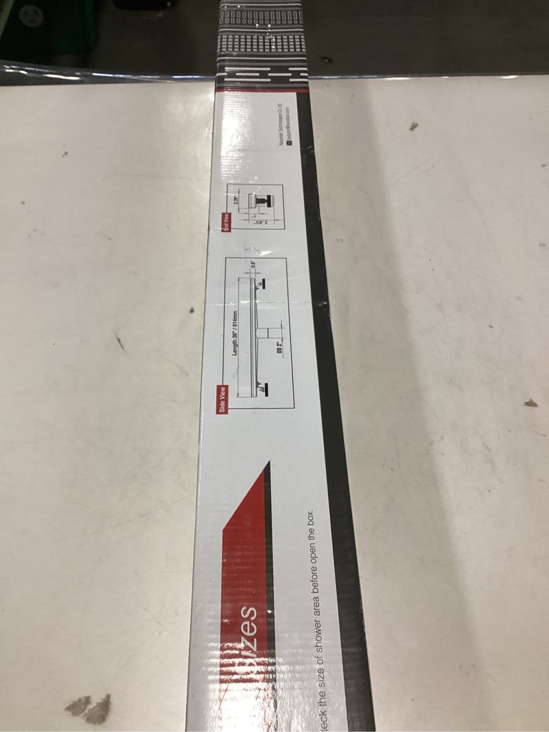 Condition photo showing New/Like New for Neodrain 36-Inch Linear Shower Drain with Tile Insert Grate,Brushed 304 Stainless Steel Rectangle Shower Floor Drain, Linear Drain with Leveling Feet, Hair Strainer Brushed 36 IN