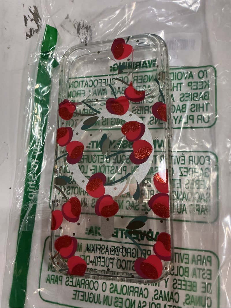 Condition photo showing Good Condition for kate spade new york iPhone 17 Pro Case - Compatible with MagSafe - Designer Phone Case - Cherry Dot Gems
