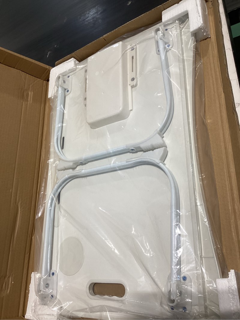 Condition photo showing Good Condition for amaredom laptop bed desk tray bed table, foldable portable lap desk notebook stand reading holder with storage drawer and cup holder for eating breakfast on bed/couch/sofa-white oak