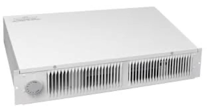 Upgraded 112 Electric Kickspace heater with thermostat, covers 150 sq. ft. at factory-rated voltage,