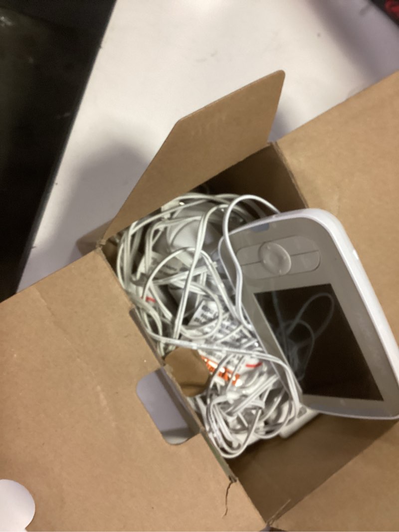 Condition photo showing As Is for Infant Optics DXR-8 480p Video Baby Monitor, Non-WiFi Hack-Proof FHSS Connection, Interchangeable Lenses, Pan Tilt Zoom, LED Sound Bar, Night Vision, and Two-way Talk, low battery