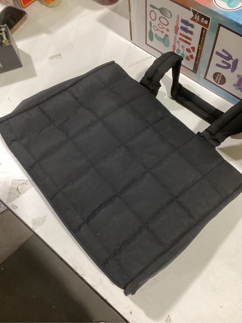 Condition photo showing Good Condition for LOVEVOOK Tote Bag for Women, Puffer Work Handbag 15.6 Inch Laptop Purse for Nurse Teacher, Large Quilted Travel Tote Shoulder Bag with Zipper for College Office Clinical Gym, Black Black 15.6 inch