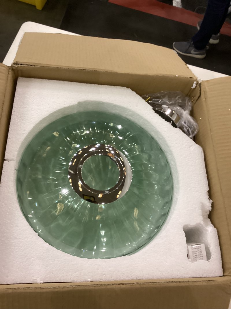 bofea-modern green ceiling light fixture vintage glass flush mount ceiling light farmhouse semi flus