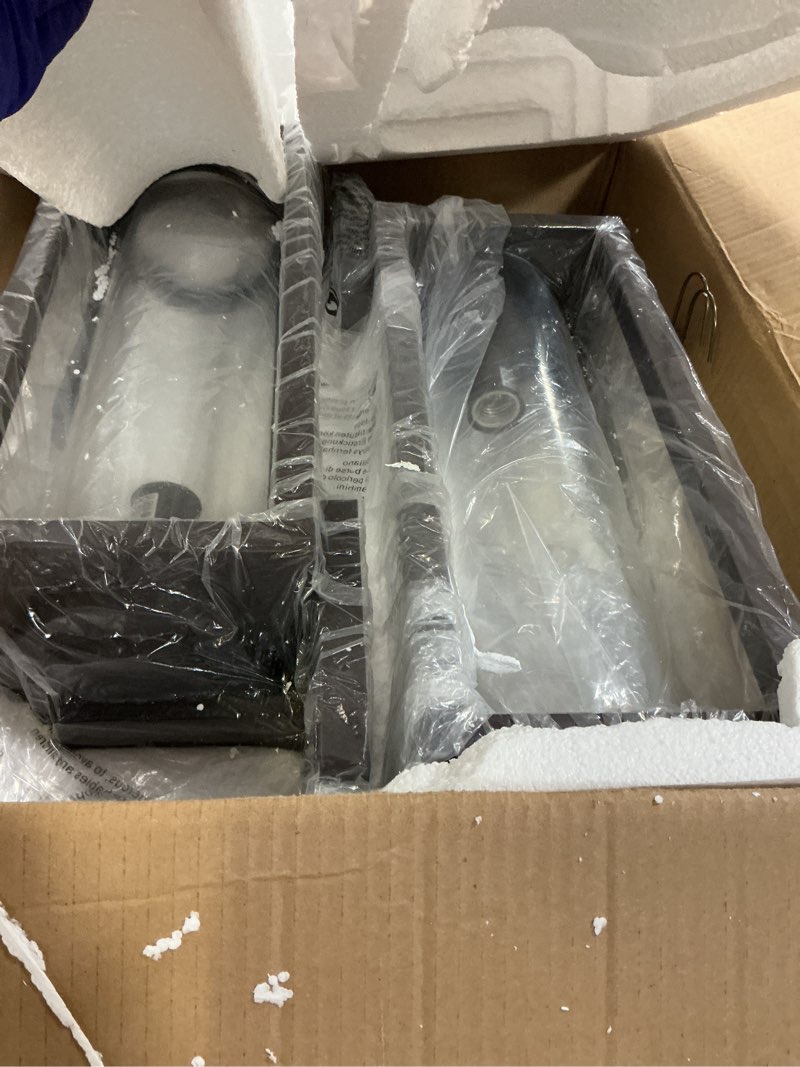 Condition photo showing Good Condition for filiyano 20inch dusk to dawn outdoor wall light fixtures - 2 packs large exterior waterproof outdoor lighting, modern porch sconces wall mounted lighting, industrial outside lantern for front door bronze dusk to dawn sensor-20inch