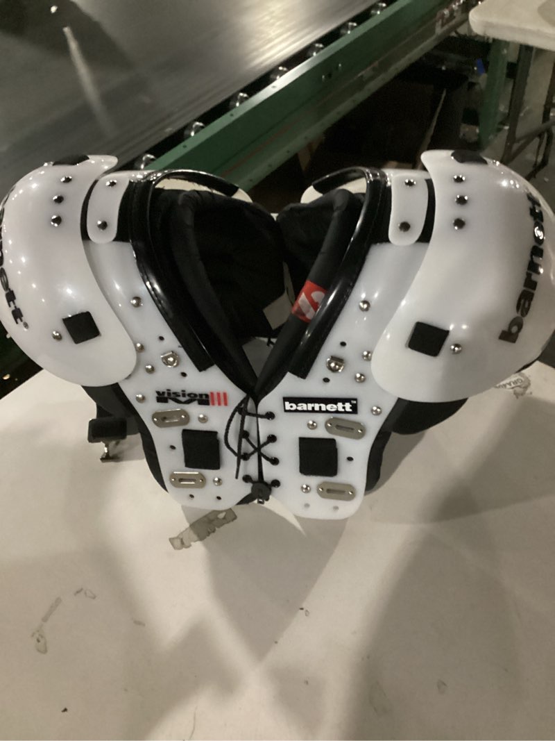 Condition photo showing Good Condition for BARNETT Vision I bk Football Shoulder pad, QB-WR Black Small