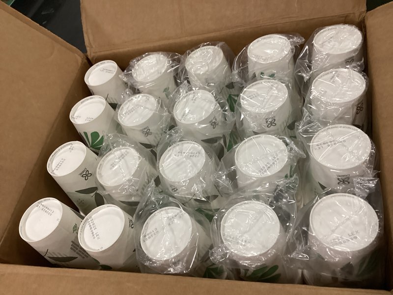 Condition photo showing New/Like New for 8 oz Pathways Paper Hot Cups - White/Green (50/Pack)