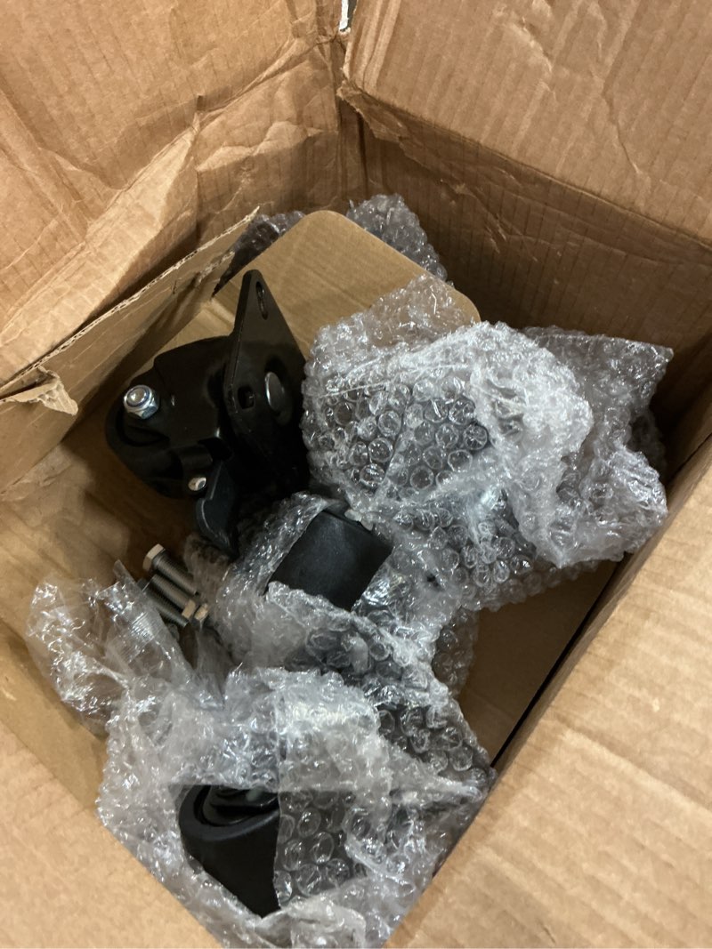 Condition photo showing Good Condition for pack of  12, 2 inch caster wheels, heavy duty casters load 2200 lbs, locking swivel plate industrial casters set of 12 , low gravity design durable, quiet, sturdy nylon wheels for furniture, equipment