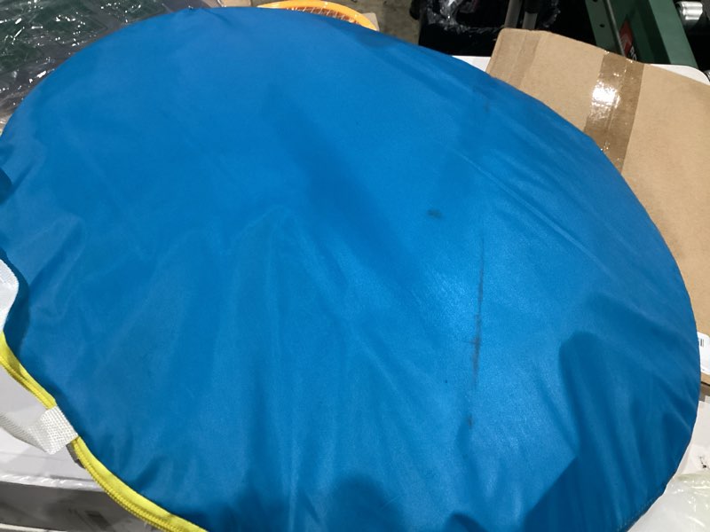 Condition photo showing As Is for portable pop-up baby beach tent