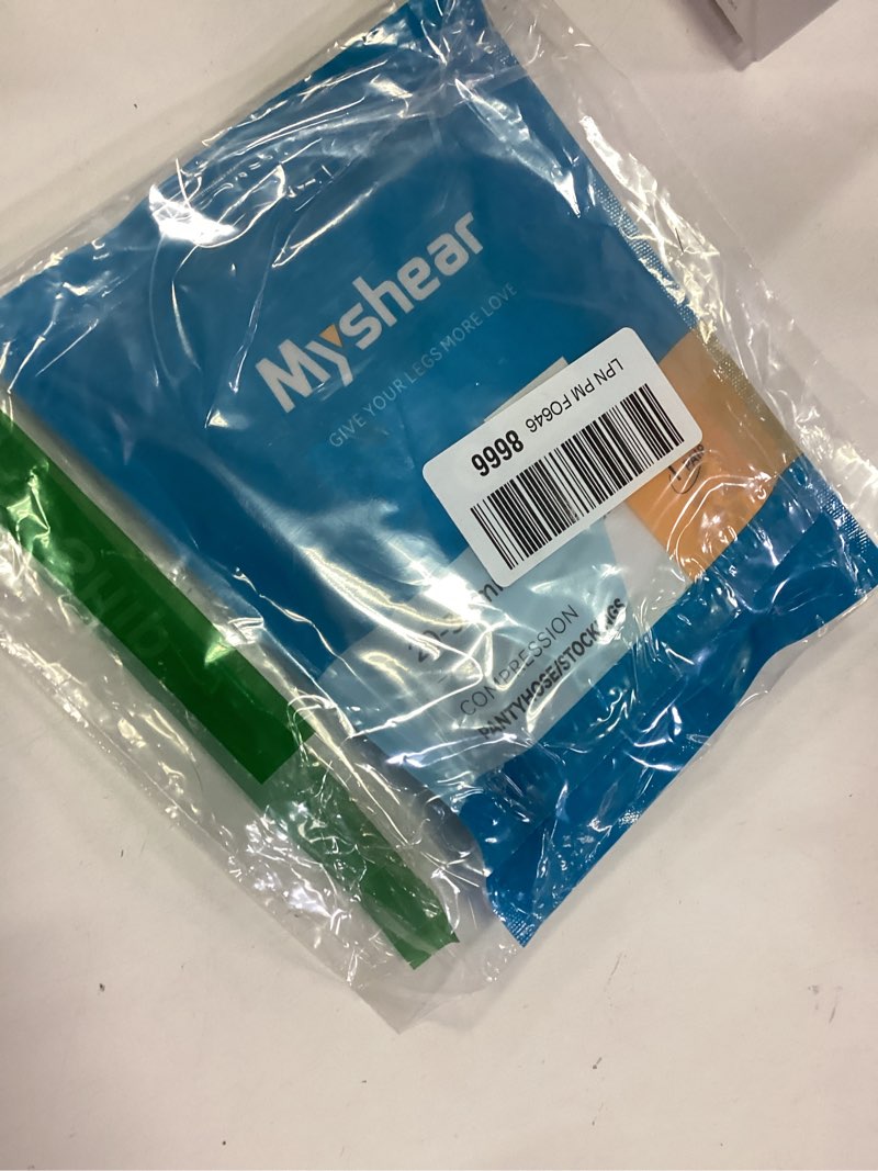 Condition photo showing New/Like New for Medical Compression Stockings for Women & Men, 20-30 mmHg Footless Thigh High Compression Socks, Long Graduated Compression Sleeves, Full Leg Pressure Support Hoses for Varicose Veins, Edema Beige X-Large