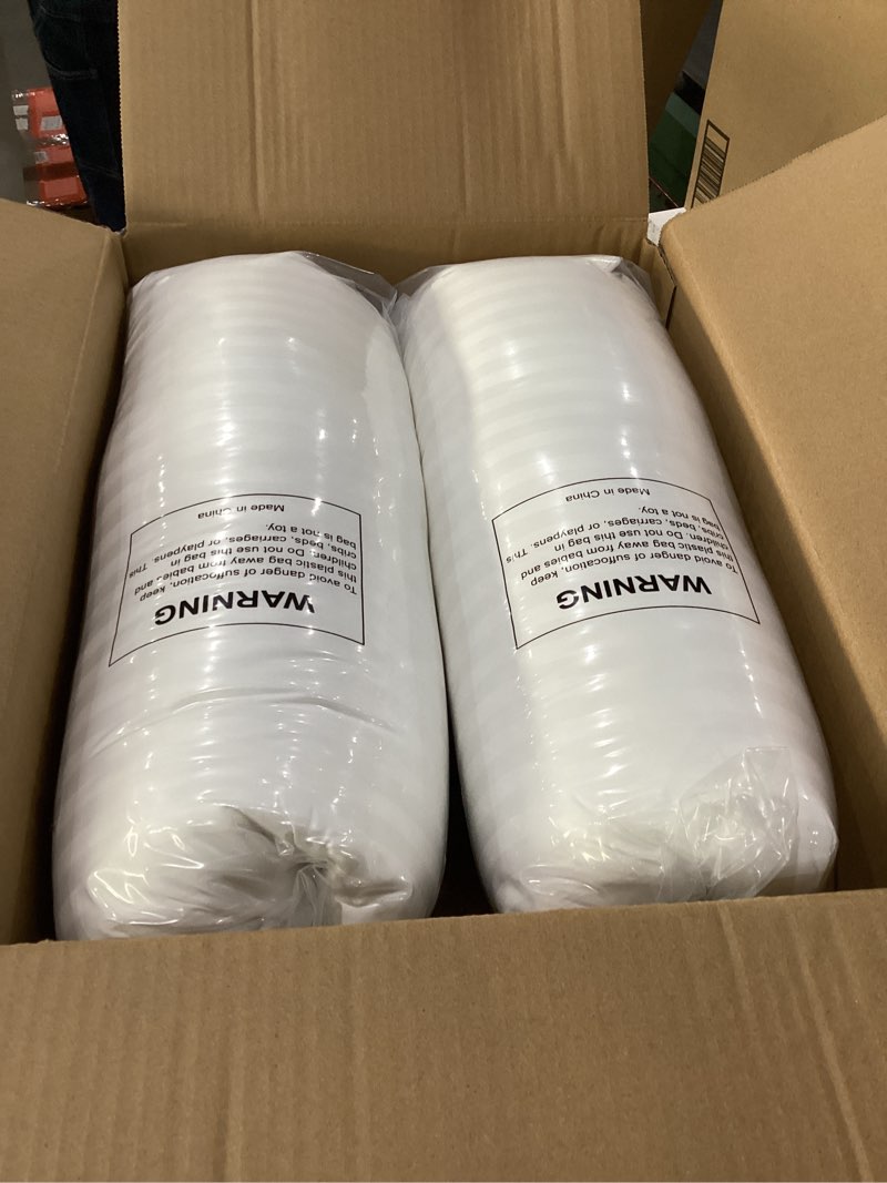 Condition photo showing New/Like New for beckham hotel collection bed pillows size set of 2 - original soft down alternative pillow for sleeping - soft support for back, stomach or side sleepers white