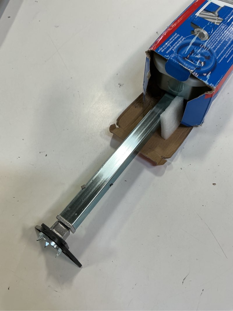 Condition photo showing Good Condition for Westinghouse Lighting 0110000 Saf-T-Brace for Ceiling Fans  3 Teeth  Twist and Lock Silver