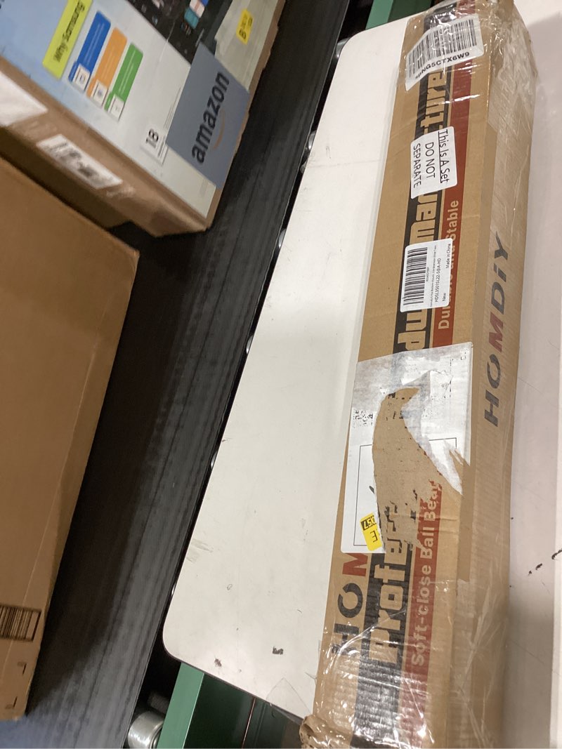 Condition photo showing As Is for homdiy 5 Pcs 22 Inch Heavy Duty Center Mount Drawer Slides for Cabinet and Dresser Bottom Mount Draw